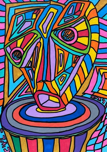 Drawing titled "Despair of Adés" by Christophe Verger-Lecocq, Original Artwork, Marker