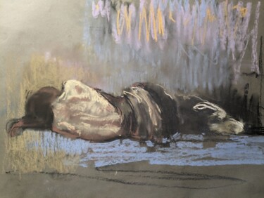 Картина под названием "Rest-2" - Sergey Bakin, Подлинное произведение искусства, Пастель