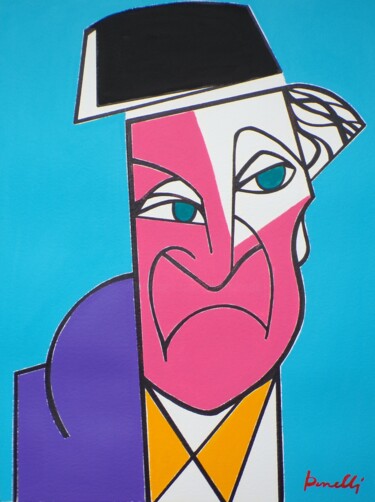 Pittura intitolato "PORTRAIT OF MARC CH…" da Gabriele Donelli, Opera d'arte originale, Acrilico