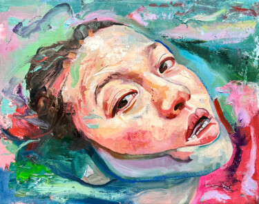 Painting titled "Umiko" by Jonathan Mcafee, Original Artwork, Oil