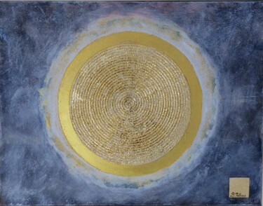 绘画 标题为“le cercle d'or” 由Patrice Bertran, 原创艺术品, 丙烯 安装在木质担架架上
