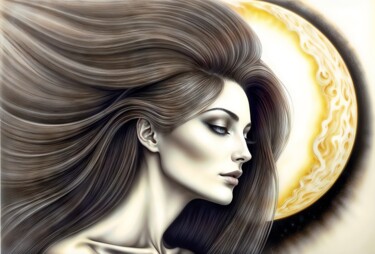 Digital Arts titled "A Spiral" by C.R. Kunferman, Original Artwork, AI generated image