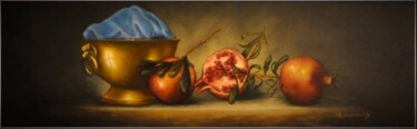 Peinture intitulée "grenade 2" par Panos Kotsomytis, Œuvre d'art originale, Huile