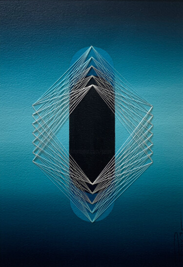 Painting titled "Oscillation Chroma…" by Peter Pitout, Original Artwork, Oil