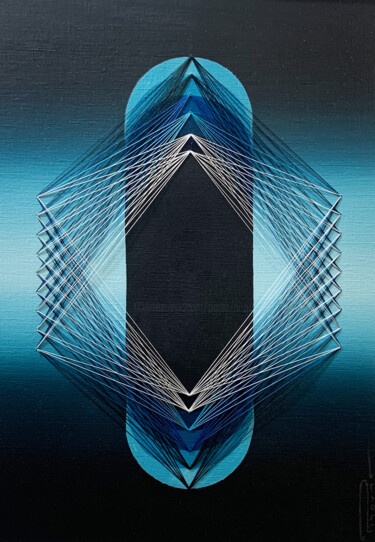 Painting titled "Chroma Oscillation…" by Peter Pitout, Original Artwork, Oil