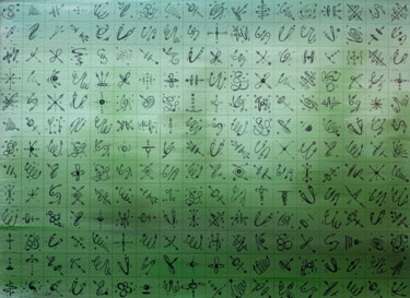 绘画 标题为“Theory II” 由Peter Pitout, 原创艺术品, 油 安装在纸板上