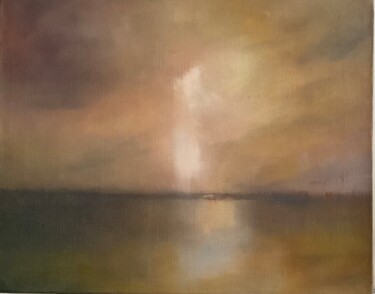UNE PAIX DIFFUSE Painting titled "UNE PAIX DIFFUSE" by Patricia Cotte, Original Artwork, Oil
