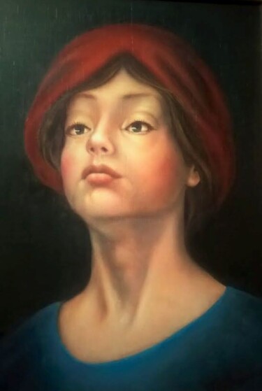 Peinture intitulée "faces 2" par Panos Kotsomytis, Œuvre d'art originale, Huile