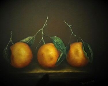 Peinture intitulée "oranges 2" par Panos Kotsomytis, Œuvre d'art originale, Huile