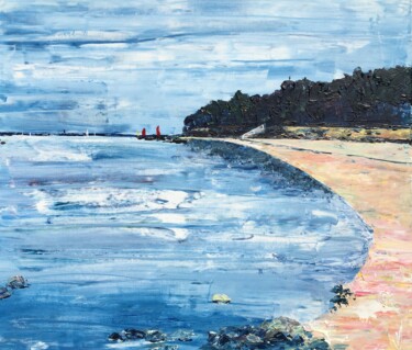 Painting titled "SENE, LA POINTE DU…" by Valerie   Jouve, Original Artwork, Acrylic