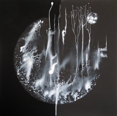 Peinture intitulée "Dernier étage avant…" par Clau Redier-Clément, Œuvre d'art originale, Acrylique Monté sur Châssis en bois