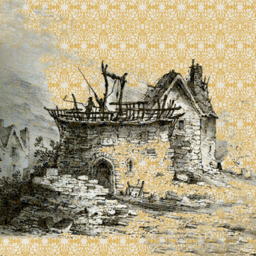 数字艺术 标题为“Ruine ancienne” 由Inna Viriot, 原创艺术品, 数字拼贴