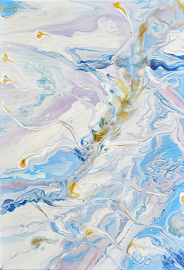 Blue orgasm of soul harmony Pittura intitolato "Blue orgasm of soul…" da Nataly Ustinova, Opera d'arte originale, Acrilico