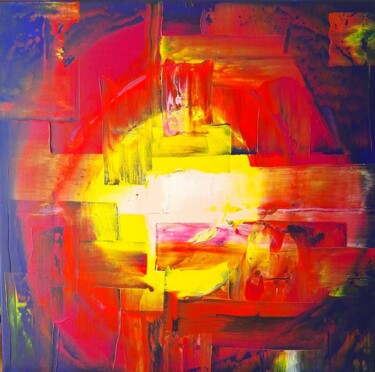 Painting titled "Confidence" by Claudia Stenzel, Original Artwork, Acrylic Mounted on Wood Stretcher frame