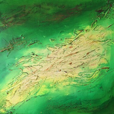 Painting titled "My Island" by Claudia Stenzel, Original Artwork, Acrylic Mounted on Wood Stretcher frame