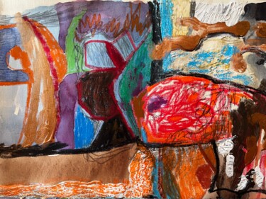 «Композиция 6» Painting titled "«Композиция 6»" by Toriart29, Original Artwork, Pastel