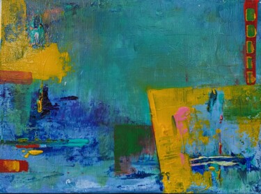 Painting titled "Abstraction2" by Sylvie Le Boulh, Original Artwork, Acrylic