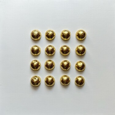 Painting titled "Golden circle" by Marina Lebedeva, Original Artwork, Acrylic