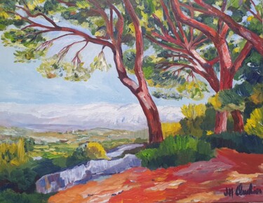 Painting titled "Horizons sous la ne…" by Jean-Marie Cluchier, Original Artwork, Acrylic