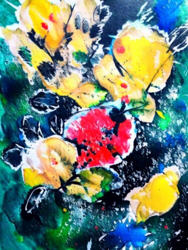 Digital Arts titled "florotal" by Christian Debien, Original Artwork, Oil