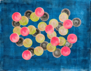 Painting titled "Bubbles 24/15" by Juan Mildenberger, Original Artwork, Acrylic