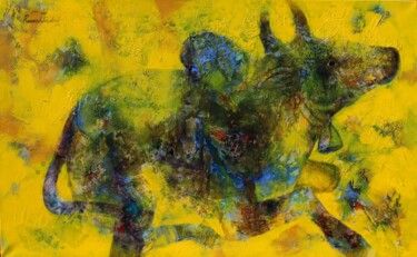 绘画 标题为“Nandi 2” 由Ramesh Terdal, 原创艺术品, 丙烯