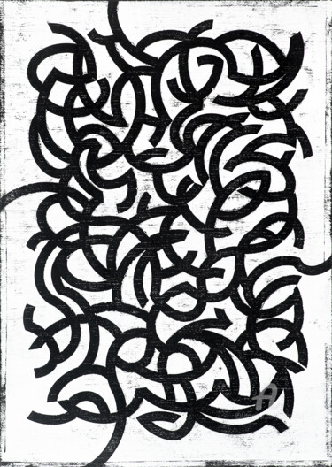 Painting titled "Patternstory 4." by Petr Strnad, Original Artwork, Acrylic
