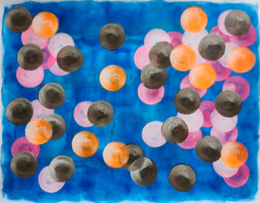 绘画 标题为“Bubbles 24/20” 由Juan Mildenberger, 原创艺术品, 丙烯