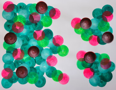 Painting titled "Bubbles 24/23" by Juan Mildenberger, Original Artwork, Acrylic