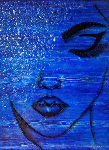 绘画 标题为“ICE QUEEN” 由Sonia Klucznik, 原创艺术品, String Art