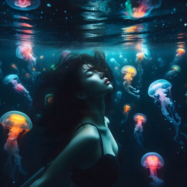 Digital Arts titled "Light music" by Kristina Maliuta, Original Artwork, AI generated image