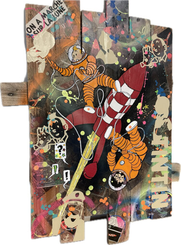 Peinture intitulée "Tableau POP Art Tin…" par Vincent Streiff, Œuvre d'art originale, Acrylique