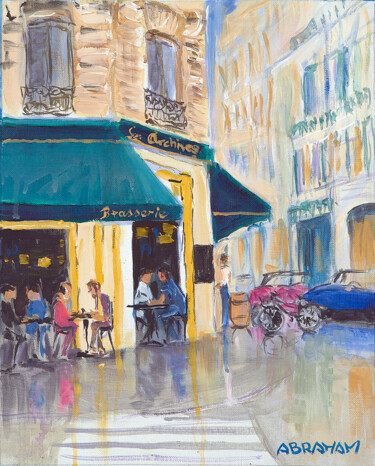 Peinture intitulée "Brasserie des archi…" par Patrick Abraham, Œuvre d'art originale, Acrylique Monté sur artwork_cat.