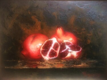 Peinture intitulée "grenade3" par Panos Kotsomytis, Œuvre d'art originale, Huile