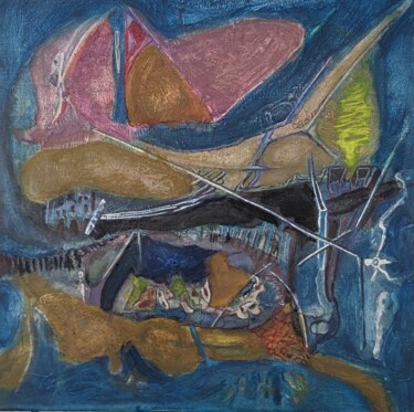 Peinture intitulée "SIN TITULO 14" par Juan Luis Gandulfo, Œuvre d'art originale, Acrylique Monté sur Châssis en bois