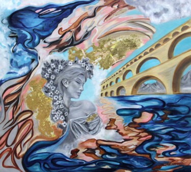 Painting titled "The Glory Of Bygone…" by Mónika Katalin Pál, Original Artwork, Oil