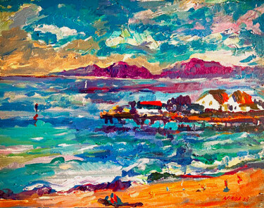 Painting titled "Calm" by Nikol Aghababyan, Original Artwork, Acrylic