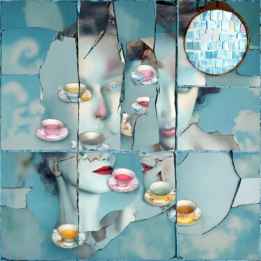 数字艺术 标题为“Broken Mirror” 由Kyozai, 原创艺术品, AI生成的图像