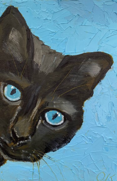Observer Schilderij getiteld "Observer" door Olga Karlina (Olga Karlina), Origineel Kunstwerk, Olie