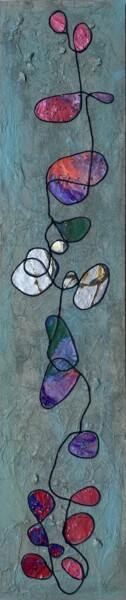 Malerei mit dem Titel "Odyssée humaine" von Xirkys, Original-Kunstwerk, Acryl
