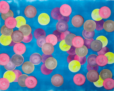 绘画 标题为“Bubbles 24/30” 由Juan Mildenberger, 原创艺术品, 丙烯
