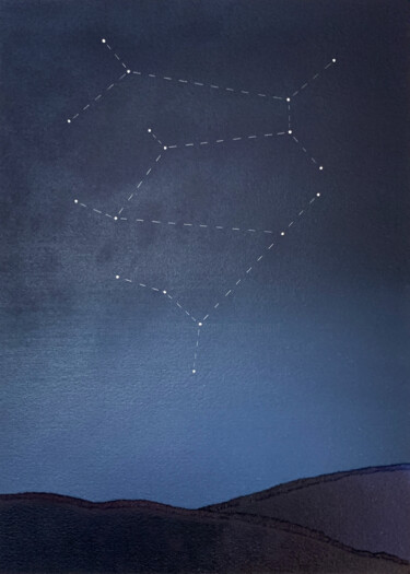 Peinture intitulée "Constellation B-V" par Peter Pitout, Œuvre d'art originale, Huile