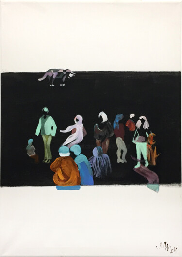 绘画 标题为“Meeting Points V.” 由Szabrina Maharita, 原创艺术品, 丙烯
