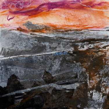 Pintura titulada "#206, 25x25cms, acr…" por Michel Debray, Obra de arte original, Acrílico Montado en Cartulina