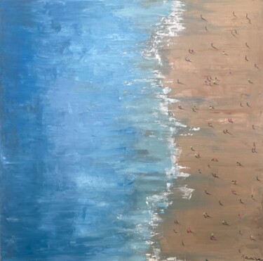 De la Falaise Peinture intitulée "De la Falaise" par Florence Maraine Bertrand, Œuvre d'art originale, Acrylique Monté sur Châssis en bois