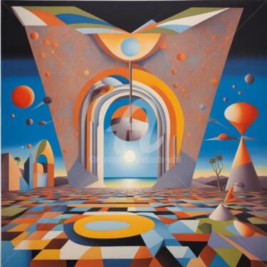 Digital Arts titled "new generations arc…" by Eduardo Vidal, Original Artwork, Digital Painting