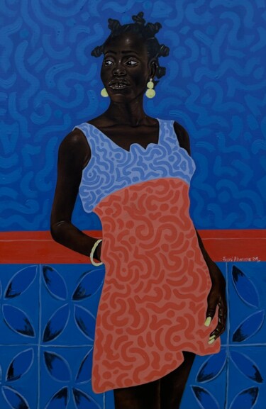 绘画 标题为“Self love 2” 由Oluwafemi Akanmu, 原创艺术品, 丙烯