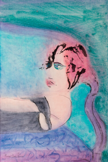 绘画 标题为“They won't shut me…” 由Marcel Garbi, 原创艺术品, 水彩