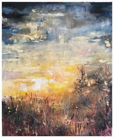 Peinture intitulée "Meadow II" par Jakub Kossakowski (Art After Hours), Œuvre d'art originale, Acrylique