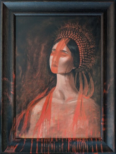绘画 标题为“Червона калина (Red…” 由Oxana Chursina, 原创艺术品, 油
